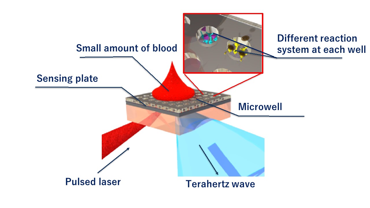 Detection of bio-related materials with extremely small volume using terahet chemical microsocpy
